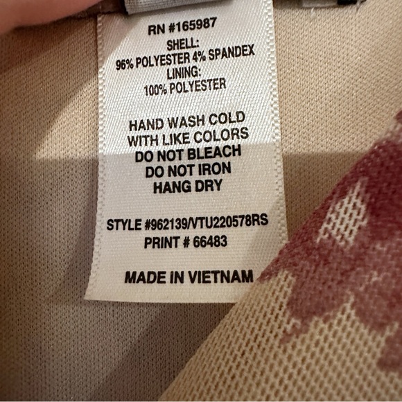 Alexa B Nites Floral Sleeveless Dress size 18W - Picture 9 of 9